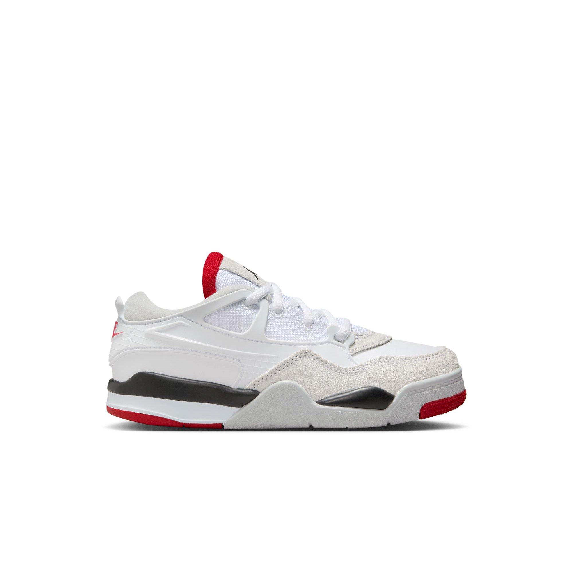 Jordan 4 RM Preschool Boys' White Lace Up Low Top Shoes - White